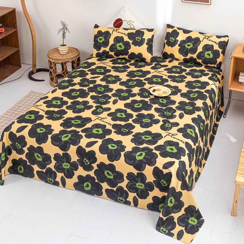 Простыни в цветочном стиле, мягкие, плоские простыни, домашнее постельное белье, односпальные/двуспальные/размера «queen-size», простыни sabanas para cama (Наволочка Нужен заказ)
