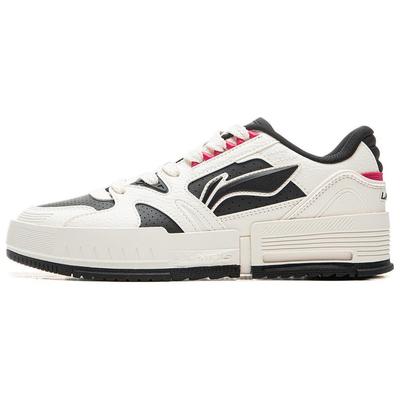 Li Ning Удобные универсальные толстые подошвы, увеличивающие высоту, нескользящие, амортизирующие, износостойкие, с низким верхом, для скейтбординга, женские кроссовки AGCU368-2