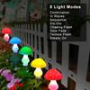 Водонепроницаемые солнечные гирлянды в виде грибов - 8 режимов светодиодных сказочных огней для уличного украшения вечеринки