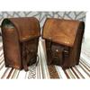 Leather Side 2 Bags Pouch Saddlebags Panniers New Motorcycle 2 Pcs Side Pouch
