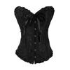 European Size 819 Black Court Corset: Abdomen Control Body Shaper