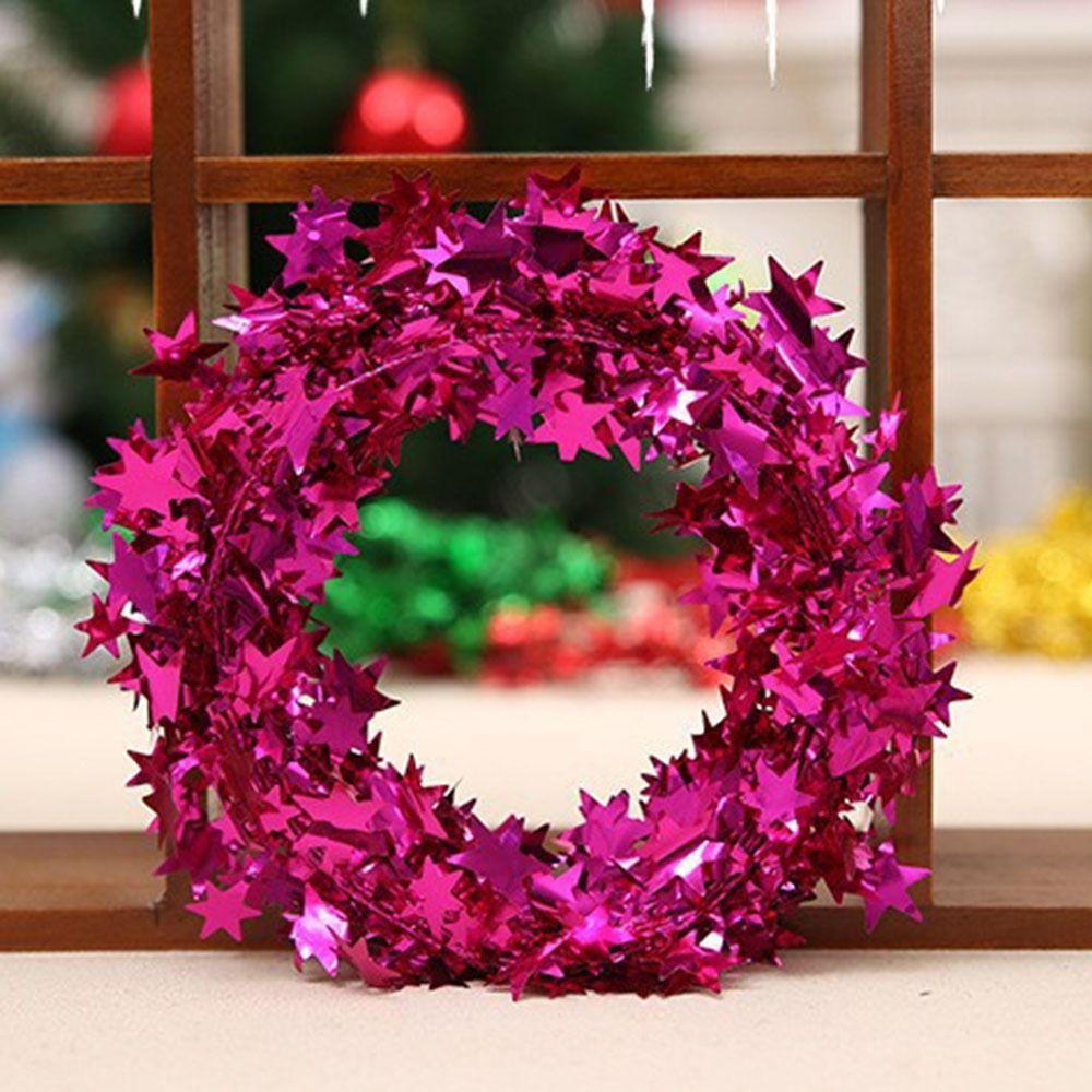 Праздничные принадлежности Праздничная атмосфера Рождественская гирлянда Блестящая звезда Подвеска Настенная дверь Декор Подвесные украшения для рождественской елки своими руками Главная