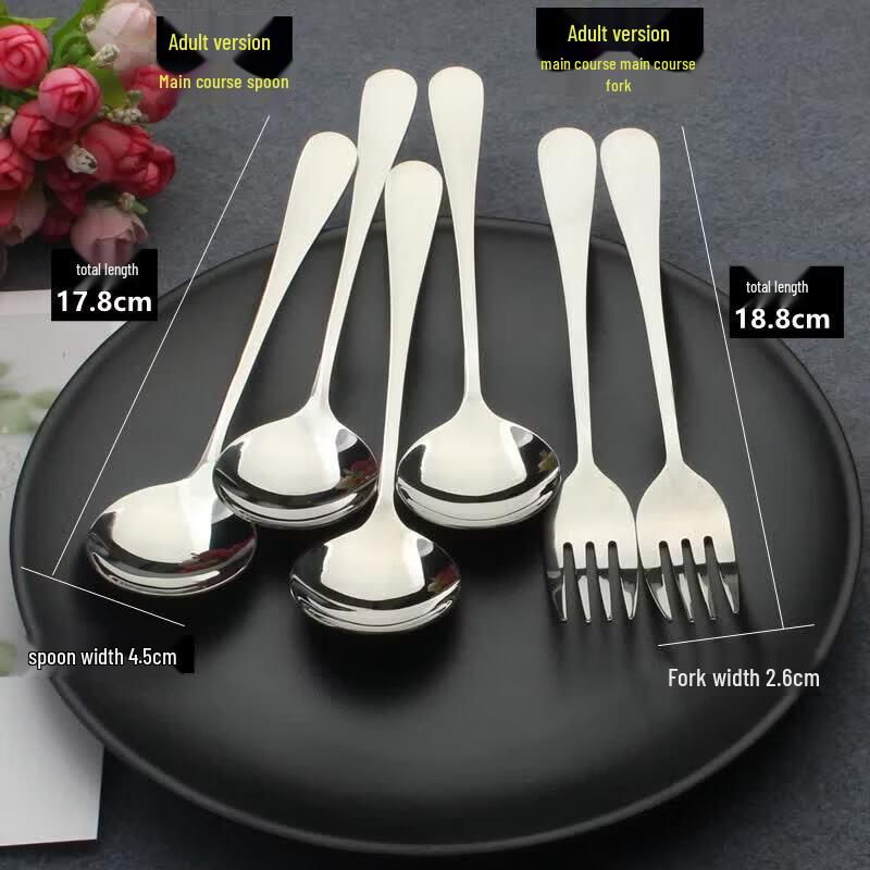 Qiwei Creative Stainless Steel Soup & Dessert Spoon