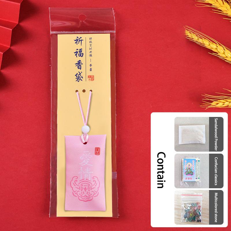 Духовная соль с мешочком буддийский духовный мешок соли ожерелье благословение счастливый мешок амулет благословение мешочки кулон