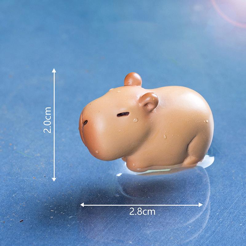Мультяшные милые миниатюрные фигурки капибары креативные модные мини-фигурки животных кавайные украшения для дома своими руками аксессуары подарки