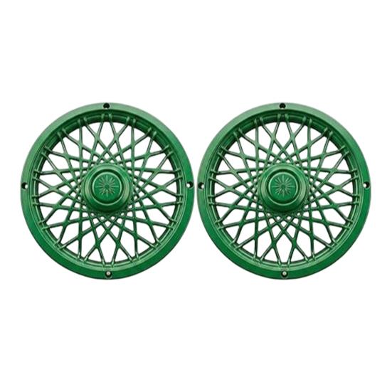 Trash Can Rim Cover, Modern Decorative Wheel Rim Cover, Spider-Spoke Style Wheel Rim Accessory for Standard Residential Garbage Bin