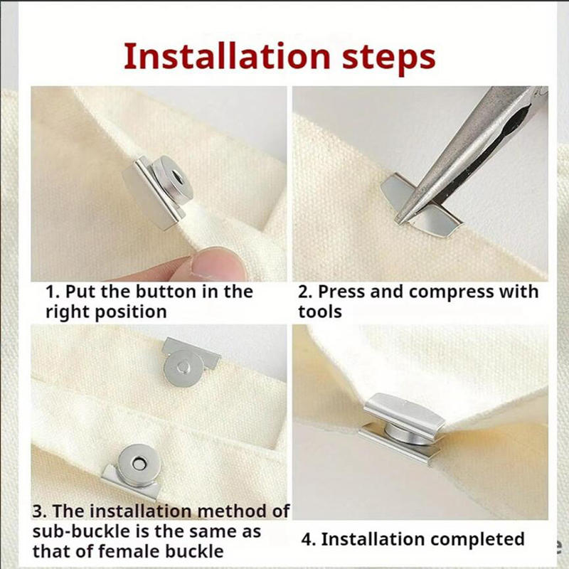 10 пар DIY Магнитная застежка для сумки Сумка Бесшовные Гладкие Застежки Одежда Металлическая Кнопка Сильные Магнитные Пряжки Аксессуары для Сумки