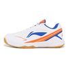 Кроссовки для бадминтона Li Ning Rubber Non-Slip, износостойкие, средней высоты, унисекс, оранжево-синие, AYTT039-3