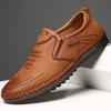 Leather Shoes Man Men Fashion Summer Breathable Shoes Men's Business Leather Shoes
