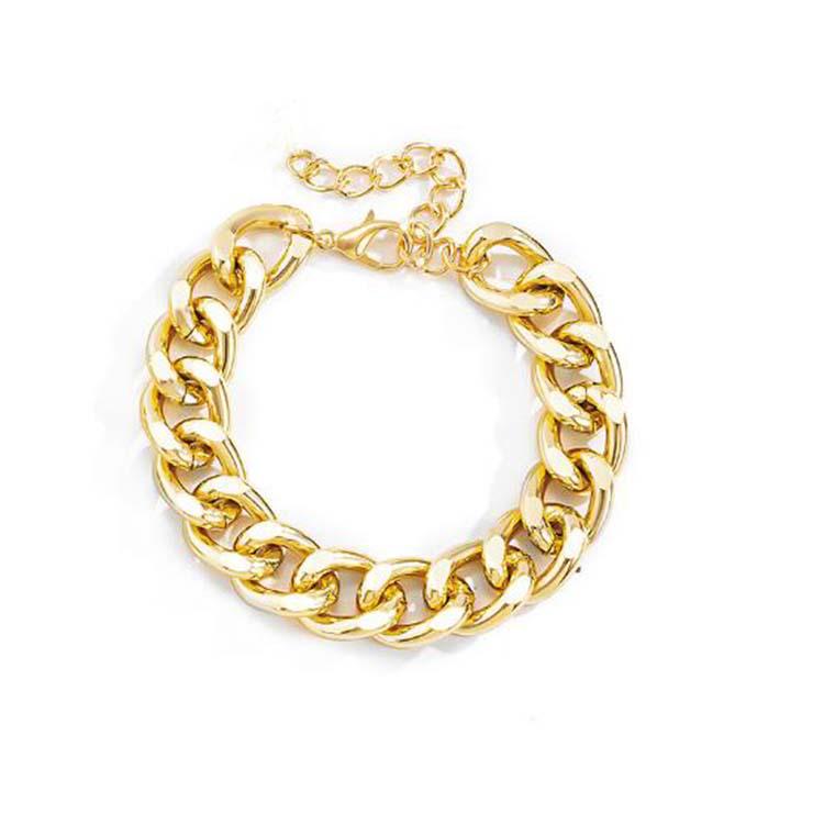 Geometric Punk Double-Layer Thick Chain Hip-Hop Bracelet