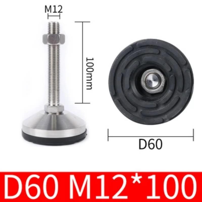 4 шт., нескользящая балансировочная чашка для ног из нержавеющей стали, регулируемая сверхмощная фиксированная ножка для промышленного оборудования, мебели