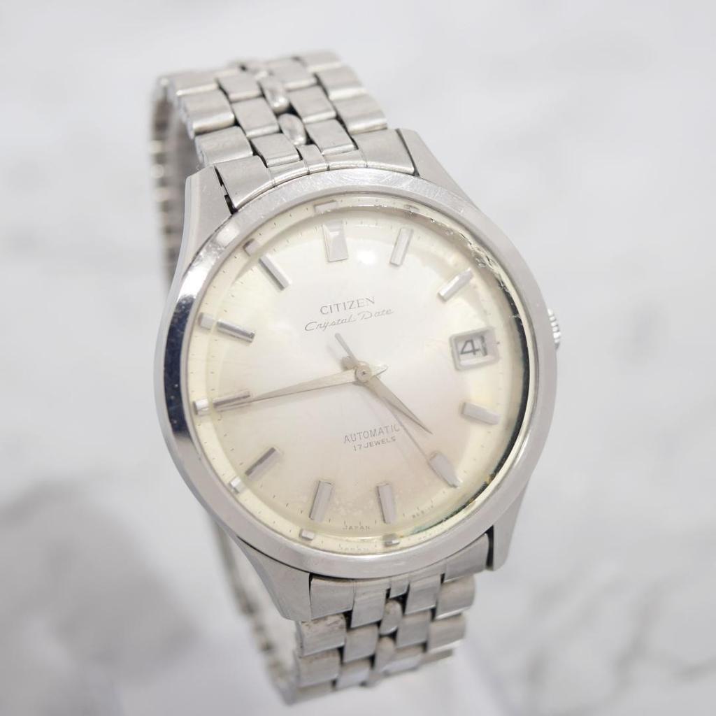 Used Working 1966 CITIZEN Crystal Date Men's Automatic