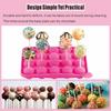 20 Cavity Silicone Cake Pop Mold Kits with 20pcs Cake Pop Sticks Great for Cake Pop Maker Lollipop Mold Cake Pop and Chocolate