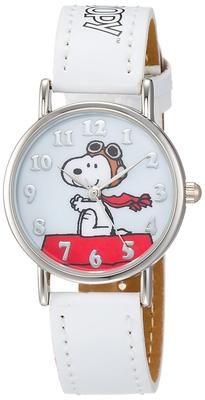 Часы Snoopy Analog Водонепроницаемый кожаный ремешок WW18101SN Белый [ALIAS] Женский [Товар]