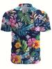 New Summer Men'S Short-Sleeve Shirts Featuring Trendy Casual Hawaiian Designs with Youthful Geometric Patterns And Tropical Floral Mixes