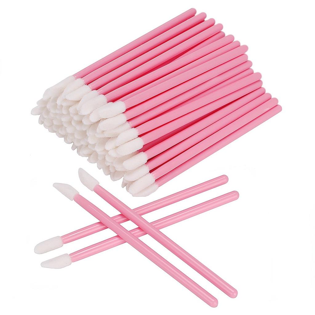50/100pcs Disposable Makeup Lip Brush Lipstick Mascara Wands Applicators Eyelash Eyeshadow Lip Gloss Brushes Cosmetic Tools