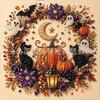 Хэллоуин DIY Алмазная живопись Самоклеящаяся Мультяшная Тыква Жемчужная живопись Ins Стиль Спальня Декоративная живопись