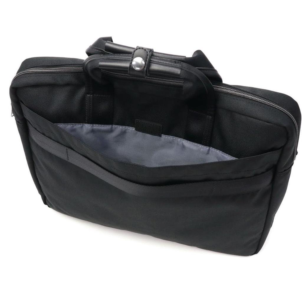 Business Bag Compatible with Can Store 14inch Can Be Set Shoulder Strap Removable Black [World Traveler] Men's "Althea" B4, PC, Up, Lightweight,