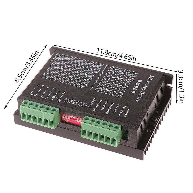 DSP Цифровой драйвер шагового двигателя DM542/556/860, 2 фазы, 20-50 В пост. тока, 1-5.6 А, для шагового двигателя 42, 57, 86, шагового двигателя Nema17/23
