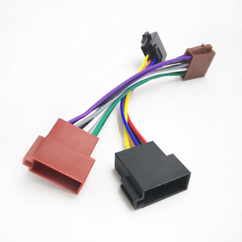 Biurlink Car Radio Stereo ISO Wiring MINI ISO 8Pin to 8Pin Plug Female To Male Harness Wiring for Volkswagen BMW Peugeot Mazda Radio Accessories 4