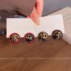 Серьги-гвоздики женские ретро с леопардовым принтом в гонконгском стиле, серьги для темперамента