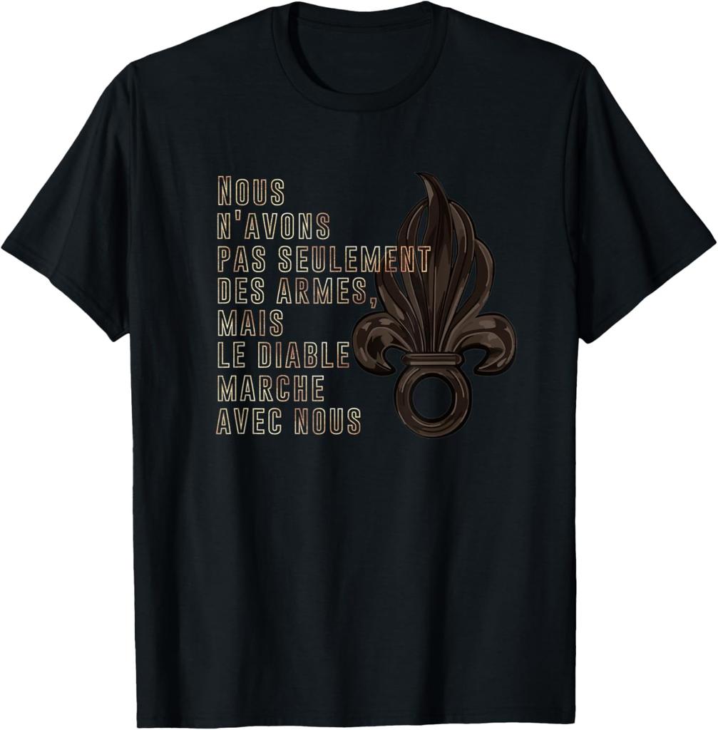 French Legion Song Quote 2nd REP Men TShirt Short Sleeve Casual 100 Cotton Shirt