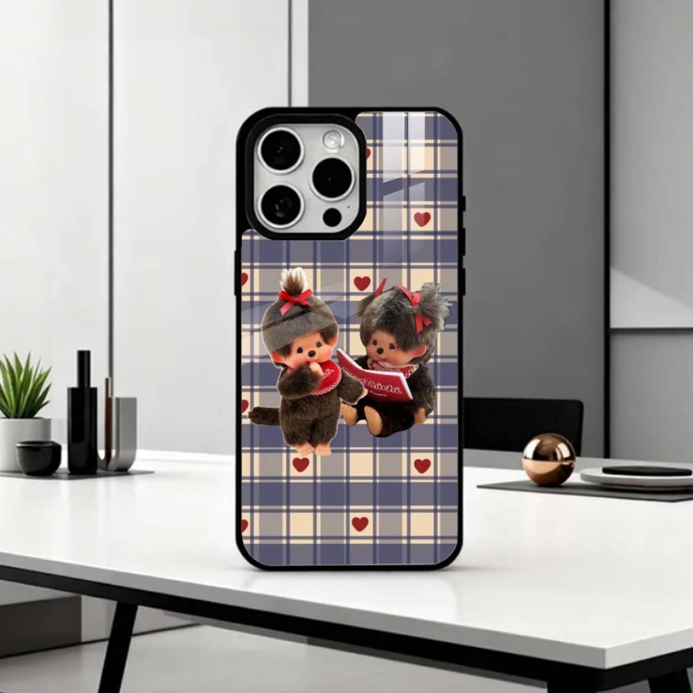 Плюшевая кукла M-Monchhichis Чехол для телефона для iPhone 17, 16, 15, 14, 13, 12, 11 Plus, Pro Max Магнитный для беспроводной зарядки Magsafe