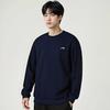 Li Ning Sweatshirts Unisex Ink Blue Crew Neck Moderate Cardigan AWDVG81-4