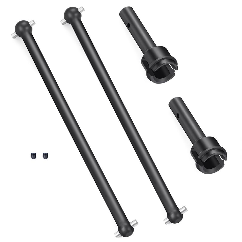 TRINOOD Steel Driveshaft Front Rear Center Universal CVD Dog Bone Diff Cup for 1/8 A-RRMA KRATON V4 V5 Buggy RC Car Parts