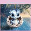 Charming Acrylic Dragon Egg Pendant For Christmas Tree Decor And Car Mirror Ornament