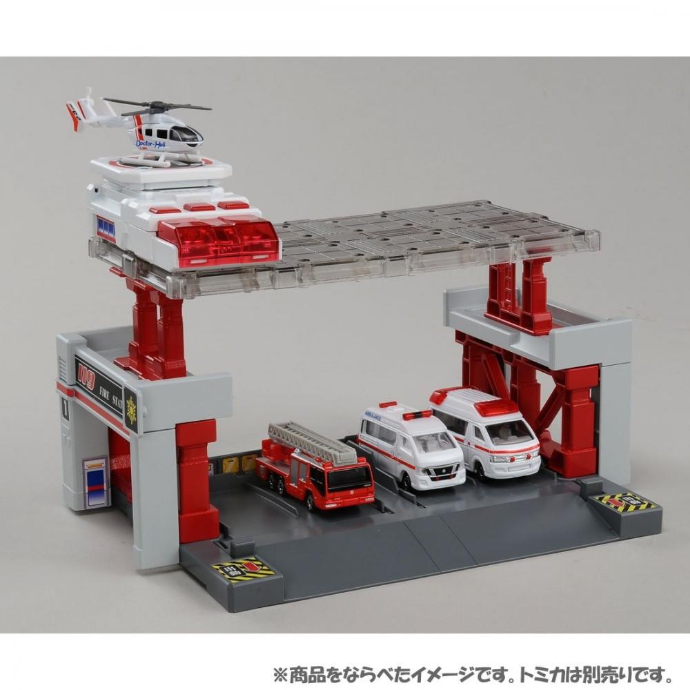 Tomica Tomica Town Build City Sound Light Fire Station