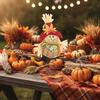 Terrifying Straw Doll Ornament Flexible Spring Base Halloween Raven Desk Doll  Ghost Festival