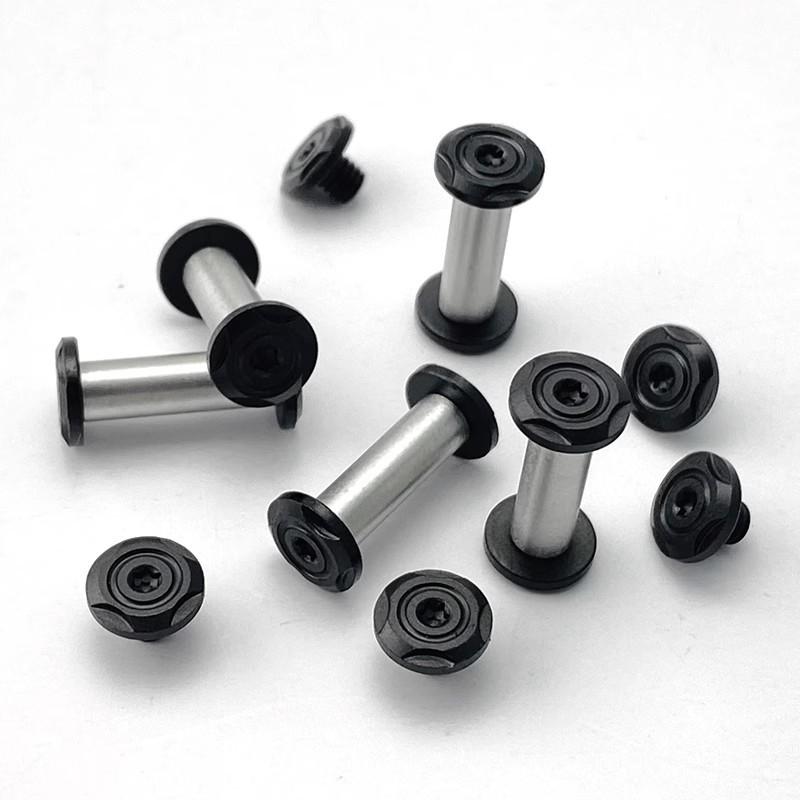 2 комплекта 416 нержавеющая сталь ручка ножа винт DIY части головка сливы цветущий винт M4 модифицированный нож аксессуары для изготовления эмбрионов
