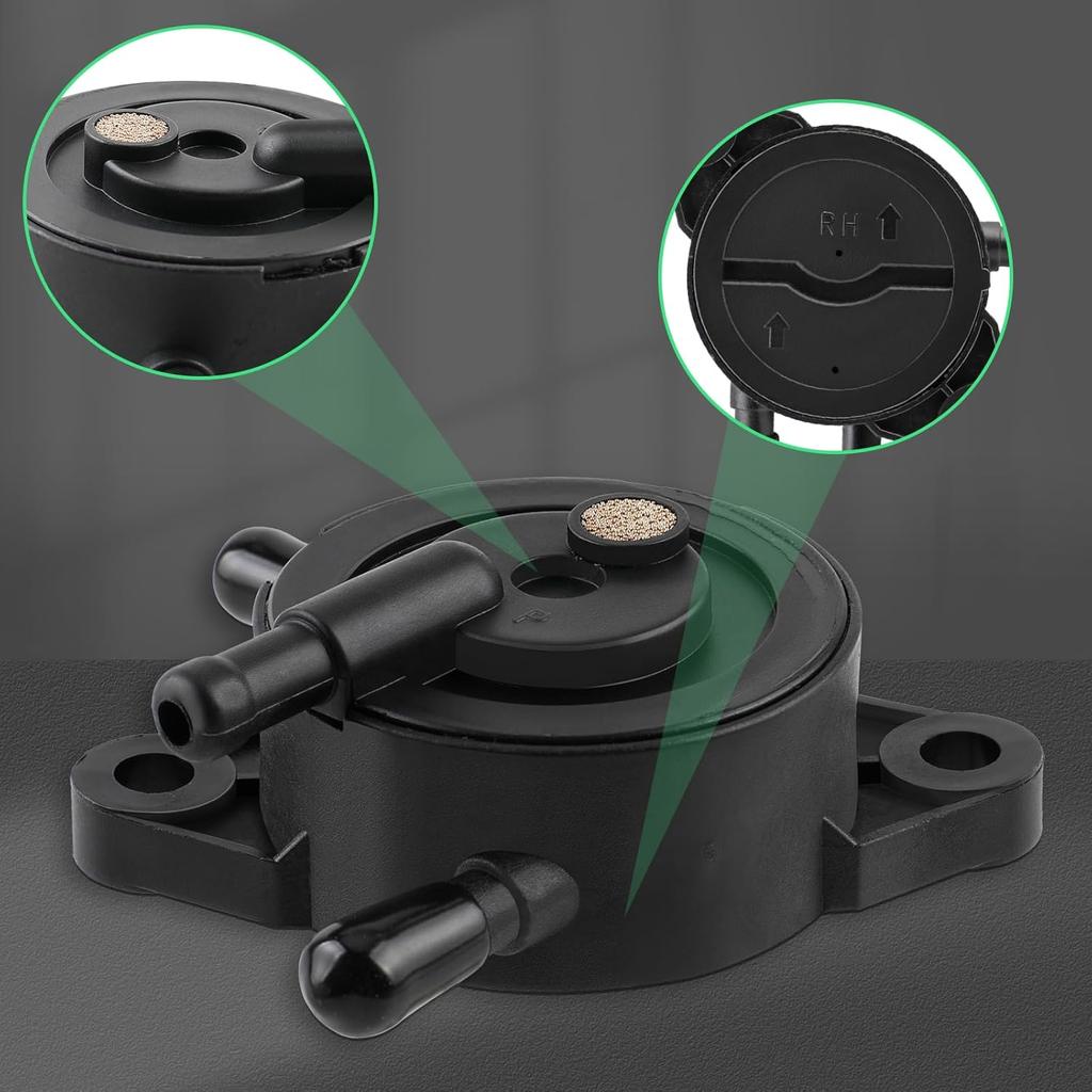 Fuel Pump For Kohler 17HP-25 HP Small Engine Lawn Mower Tractor, Gas Vacuum Fuel Pump With Fuel Filter For Honda For Yamaha For John Deere