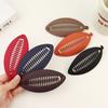Fish Shaped Hairpin Vertical Hair Clip Matte Vintage Twist Clamp Barrettes Headdress