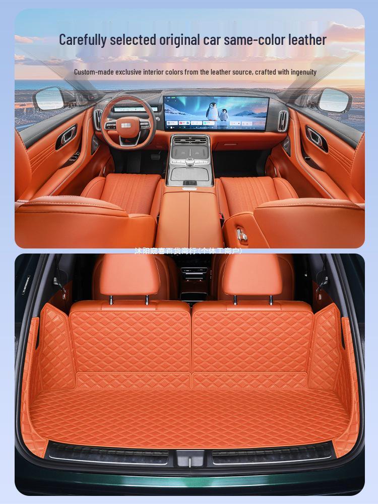 Коврик в багажник Geely Galaxy M9 - Коврик на заднюю дверь с полным покрытием и аксессуар для декора салона автомобиля