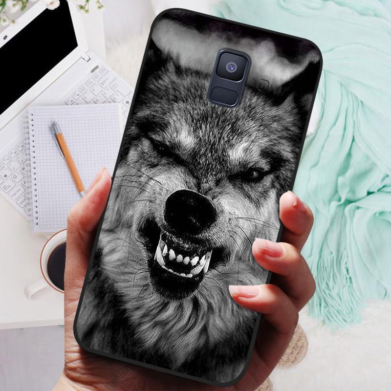 Для Samsung Galaxy A8 Plus 2018 Чехол Черная Крышка Лев Волк Силиконовые Мягкие Задние Чехлы Для Samsung A8 2018 A530 A530F Чехол для телефона