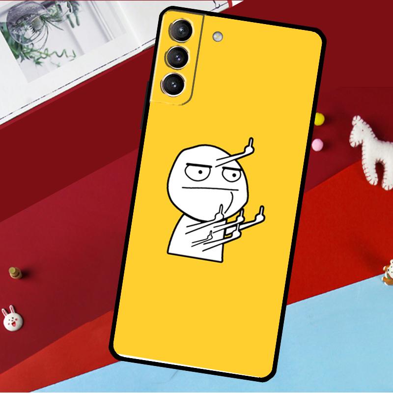 Смешной Человек Средний Палец Чехол Для Samsung Galaxy S26 S25 S24 S21 S22 S23 Ultra S10 Plus S20 FE S25 FE Чехол Для Телефона