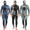 Camouflage Hooded 3mm Diving & Spearfishing Wetsuit - Cold-Proof & Warm One-Piece for Free Diving & Hunting