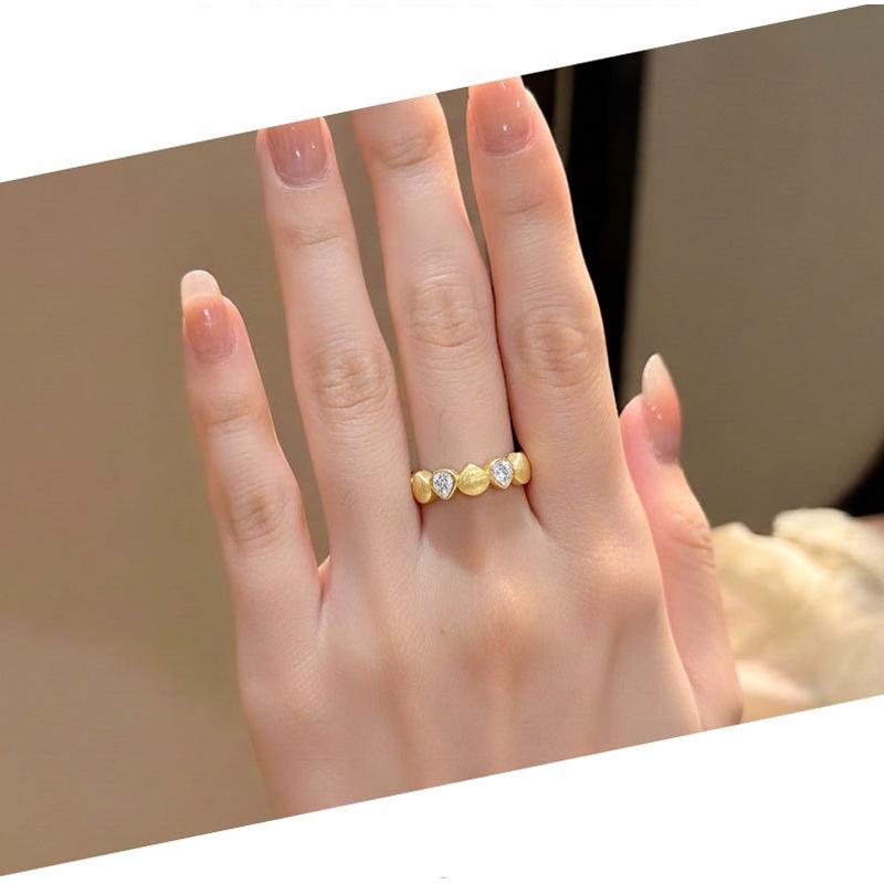 Factory 3*4mm Pear Cut VVS1 GRA Moissanite Eternity Rings Stack 925 Silver 14K Gold Plated Brushed Water Drop Handmade Jewelry