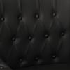 Armchair in Black Genuine Goat Leather