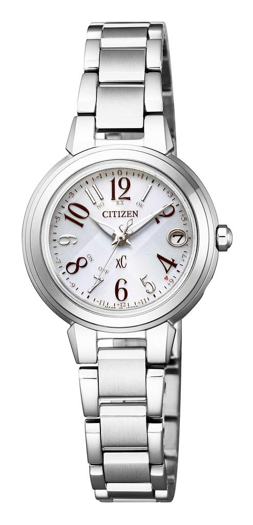 Citizen Cross Sea Silver ES9430-54B Women's Eco-Drive Radio-Controlled Watch,