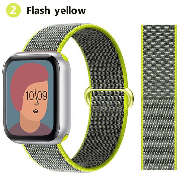 2 шт. Ремешки Для Apple Watch Band 44 мм 40 мм 45 мм 46 мм 42 мм 49 мм 41 мм Нейлоновый петлевой браслет iwatch Серия 10 9 8 7 6 5 3 se ultra 2