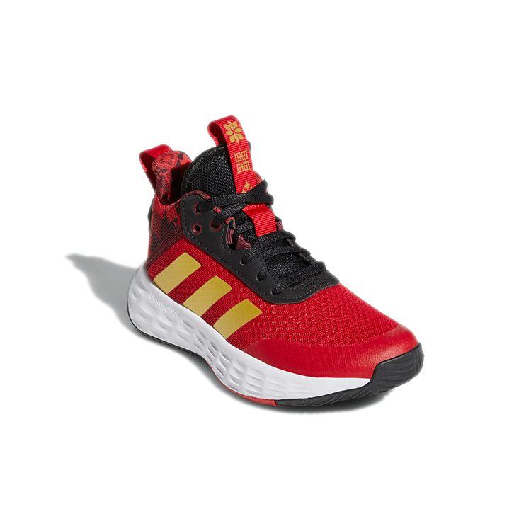 Adidas Own The Game 2.0 Durable Mid-Top Kids Basketball Shoes Kids Sneakers Red GY0813