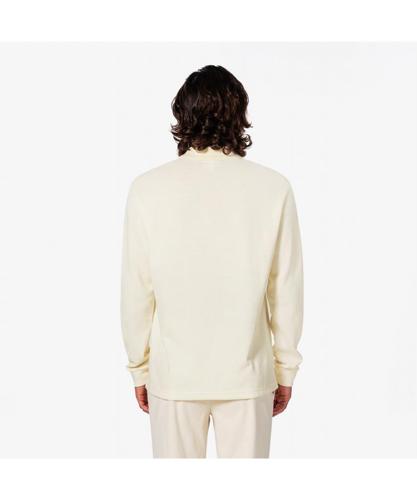 LACOSTE Men'S Rib Knit Long Sleeve Polo Shirt Ph262E-55N Xfj