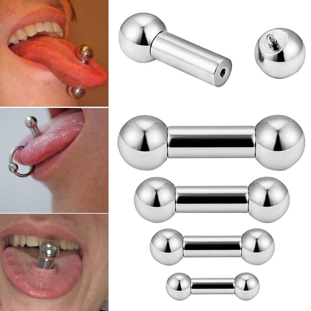 Серьги-гвоздики для пирсинга женские, штанга, пирсинг языка, гвоздик для языка, большого размера, кольцо для языка