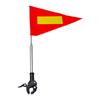 Clamp On Safety Warning Flag Telescopic Flagpole Golf Cart Flag  Wheelchair