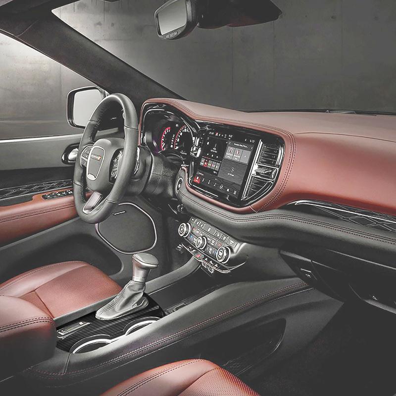 Наклейки на декоративную крышку панели переключения передач автомобиля, подходят для Dodge Durango 2014-2022, аксессуары для интерьера, ABS, углеродное волокно