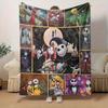 1 шт., Уютное одеяло для дома «Кошмар перед Рождеством»: Идеальный фланелевый плед для спальни, гостиной, путешествий, кемпинга, автомобиля