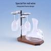 Desktop Wine Glass Holder Modern Wine Glass Storage Solution Wine Glass Rack with 4 Hook & Decanter Tray Enduring